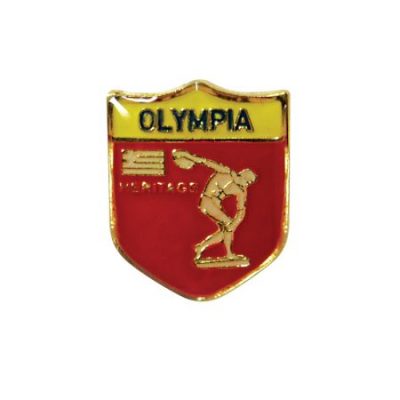 Καρφίτσα Σμάλτου Ολυμπία Δισκοβόλος Κόκκινο
