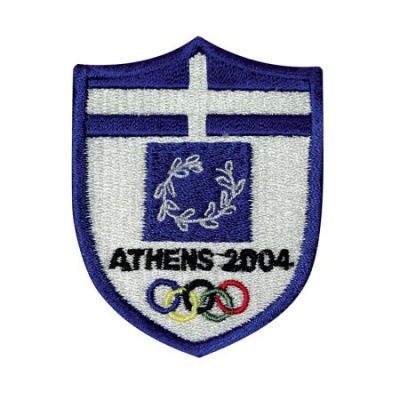 Κεντητό Θερμοκολλητικό/ Ραφτό Σήμα Αθήνα 2004.