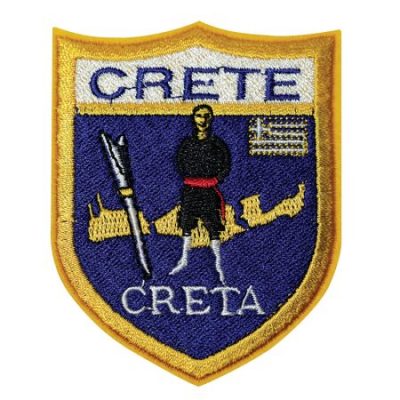 Κεντητό Θερμοκολλητικό/ Ραφτό Σήμα Κρήτη.