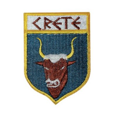 Κεντητό Θερμοκολλητικό/ Ραφτό Σήμα Κρήτη.