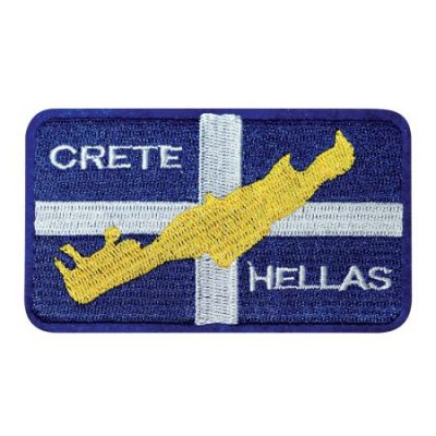 Κεντητό Θερμοκολλητικό/ Ραφτό Σήμα Κρήτη.