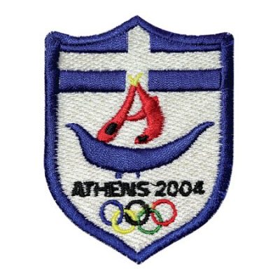 Κεντητό Θερμοκολλητικό/ Ραφτό Σήμα Αθήνα 2004.