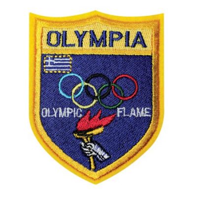 Κεντητό Θερμοκολλητικό/ Ραφτό Σήμα Ολυμπία.