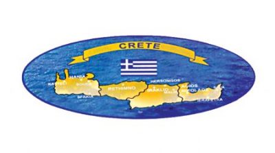 Οβάλ Αυτοκόλλητο Κρήτη