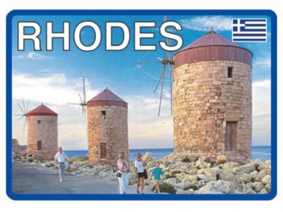 Αυτοκόλλητο Ανεμόμυλοι Ρόδου