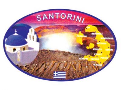 Αυτοκόλλητο Σαντορίνη