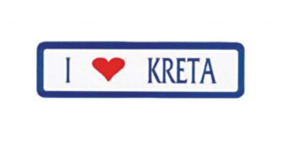 Αυτοκόλλητο I Love Κρήτη