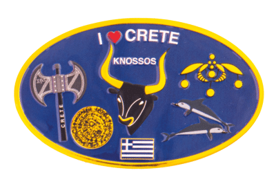 Τρισδιάστατα αυτοκόλλητα Κρήτης(Crete)
