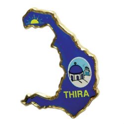 Pin Καρφίτσα Πέτου Θήρα Σαντορίνης Μπλέ